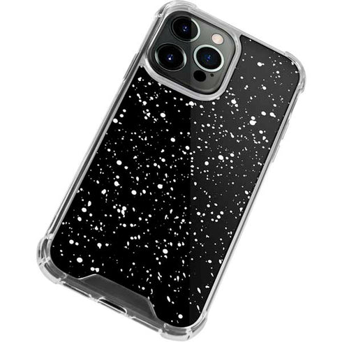 Black Speckle iPhone 13 Pro Max Clear Case